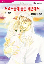 저녁노을에 물든 해변에서 [할리퀸]