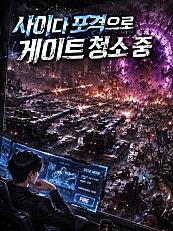 사이다 포격으로 게이트 청소 중